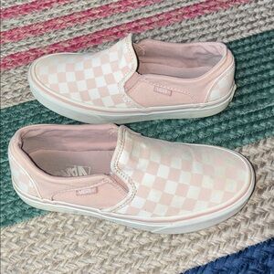 Pink Checkered Vans